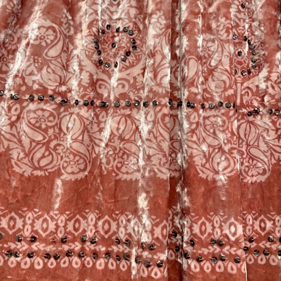 FREE PEOPLE BOHO VELVET & SEQUIN DRESS - Picture 2 of 6